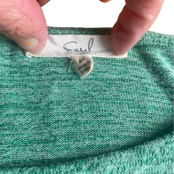 Easel Oversized Stretchy Sweater Womens Size Medium In Green - Picture 4 of 7